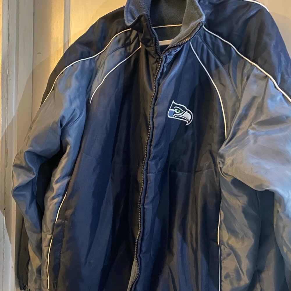 Authentic Seattle Seahawks field jacket.